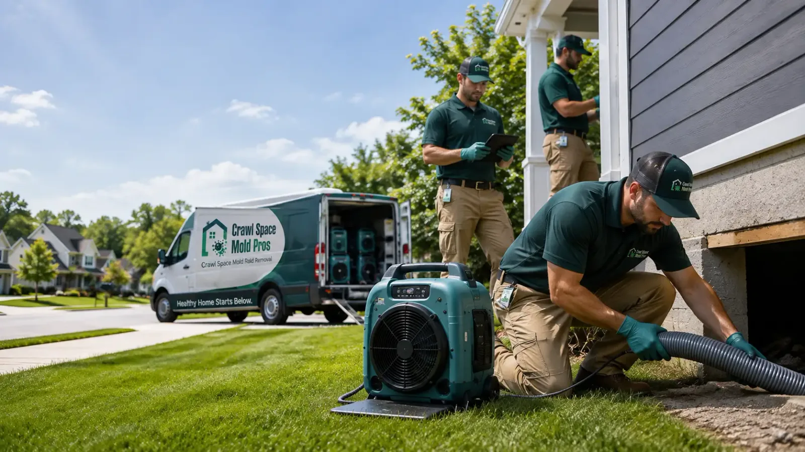 Crawl Space Mold Removal in Dover Afb, DE
